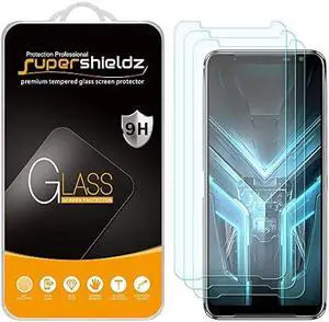 Supershieldz (3 Pack) Designed for Asus (ROG Phone 3) Tempered Glass Screen Protector, Anti Scratch, Bubble Free