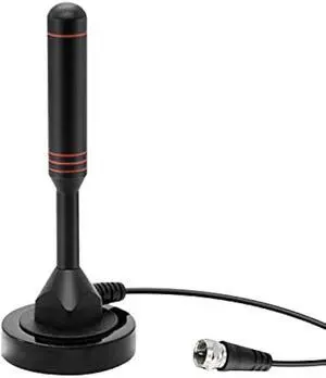 Digital Outdoor Indoor TV Antenna with Magnetic Base and 16.5 feet Long Cable for TV Tuner-35 Mile VHF UHF Long Range