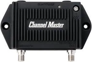 Channel Master TV Antenna PreAmp 1-1-Port TV Antenna Pre-Amplifier, Built-in LTE Filter, 17-30dB Gain, Compatible with Non-Amplified TV Antennas, Increases Signal Strength, Indoor/Outdoor