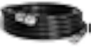 THE CIMPLE CO Coaxial Cable, 25 FT, Indoor/Outdoor, High Speed Internet, Satellite Extension, RG6, Dual Shielded Coax, CATV, UV Resistant, Weather Proof, CL2 Rated, 7.5 Meters, Black