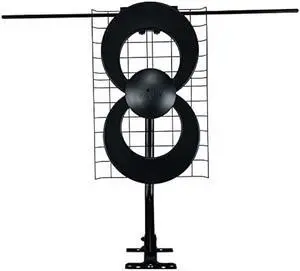 Antennas Direct ClearStream 2V Indoor Outdoor TV Antenna UHF VHF Multi-Directional, 60+ Mile Range, 4K 8K UHD, NEXTGEN TV  w/Reflector, 20-inch Mast