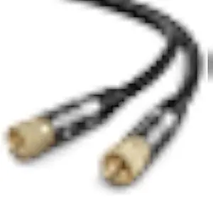 BlueRigger RG6 Digital Coaxial Audio Video Cable (10FT, Male F Type Connector, Triple Shielded)  Coax Cable for HDTV, CATV, DVB-T2/C/S, Modem, Radio, Satellite Receivers