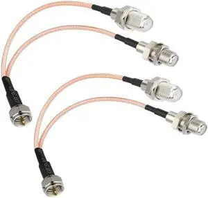F-Type RG6 Splitter Coax Cable, 2 Pack 75Ohm TV Antenna 3 Way Splitter Combiner F Male to F Dual Female RG316 Coaxial Cable 6inch F-Type RG6 Splitter Coax Cable, 2 Pack 75Ohm TV Antenna 3 Way Splitter Combiner F Male to F Dual Female RG316 Coaxial Cable 6inch