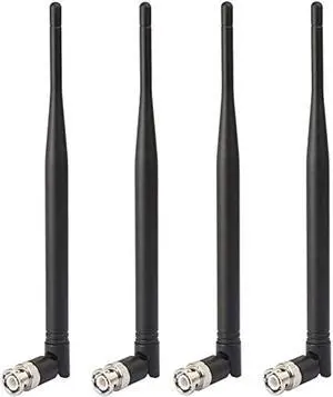 Bingfu Wireless Microphone Receiver Antennas BNC Male Antenna UHF 400MHz-960MHz (4-Pack) for Wireless Microphone System Mic Receiver Remote Digital Audio Tuner UHF Ham Radio