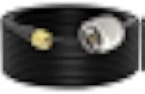 onelinkmore Low Loss RG58 N Male to SMA Male Antenna 35FT RF Coaxial Cable and Two-Way Radio Applications Pure Copper 50 ohm Cable for 3G/4G/5G/LTE/ADS-B/Ham/GPS/WiFi/RF Radio to Antenna