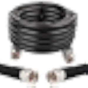 XRDS -RF 15 ft KMR400 Low Loss Coax Cable, 50 Ohm Coax Extension Cable N Male to N Male Connector Coaxial Cables for 3G/4G/5G/LTE/GPS/WiFi/RF/Ham/Radio to Antenna (Not for TV)