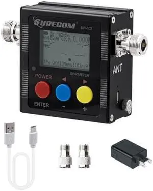 Mcbazel Surecom SW-102 Digital VHF/UHF 125-525Mhz Antenna Power & SWR Meter