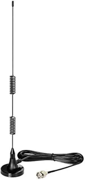 Bingfu 20-1300MHz Police Scanner Antenna Magnetic Base HF VHF UHF Two Way Ham Radio BNC Male Antenna Compatible with Uniden Bearcat Whistler Radio Shack Police Scanner