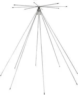 Tram 1410 200-Watt Broad-Band Scanner 25 MHz to 1,300 MHz Super Discone Stainless Steel Base Antenna