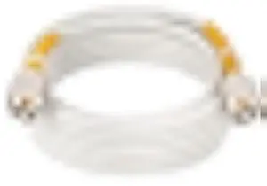 CB Coax Cable, RG8x PVC White Marine Antenna Cable 10ft, PL259 Male to Male, Low Loss, 50 Ohm for CB Radio, Ham Radio, Antenna Analyzer, Dummy Load and SWR Meter