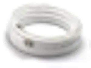 THE CIMPLE CO 25 FT Dual RG6 Coaxial Cable with 18 AWG Copper Ground Wire - RG6 Siamese Twin Coax - Compatible with Satellite, Cable TV, HD Antenna - White, 25 Feet (7 Meters)