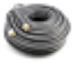 THE CIMPLE CO Coaxial Cable, 75 FT, Gold Easy Grip Connectors, 75 Ohm, RG6 F-Type Coax TV Cable, Black