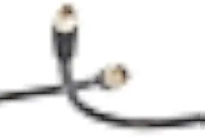 THE CIMPLE CO Coaxial Cable, 75 FT, Easy Grip Connector Caps, 75 Ohm, RG6 F-Type Coax TV Cable, Black