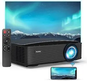 NexiGo PJ20 Outdoor Projector, Movie Projector with WiFi and Bluetooth, Native 1080P, Dolby_Audio Sound Support, Compatible w/TV Stick,iOS,Android,Laptop,Console NexiGo PJ20 Outdoor Projector, Movie Projector with WiFi and Bluetooth, Native 1080P, Dolby_Audio Sound Support, Compatible w/TV Stick,iOS,Android,Laptop,Console