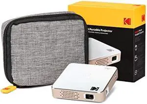 KODAK Ultra Mini Portable Projector | HD LED DLP Rechargeable Pico Projector - 100 Display - Includes Soft Case