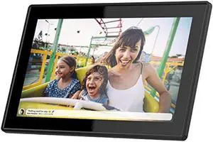 15.6 Inch 16GB WiFi Picture Frame with FHD 1920x1080 IPS Display,Touch Screen,Send Photos or Small Videos from Anywhere in The World, Wall Mountable, Portrait and Landscape(Black)