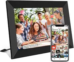 32GB FRAMEO 10.1 Inch Smart WiFi Digital Photo Frame 1280x800 IPS LCD Touch Screen, Auto-Rotate Portrait and Landscape, Built in 32GB Memory, Share Moments Instantly via Frameo App from Anywhere