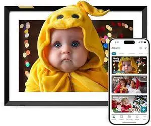 Nixplay Digital Picture Frame [AI-Enhanced] Stunning HD Touch Screen Display | Perfect Digital Picture Frame for Gifting | Auto-Rotation Feature, Securely Share Photos/Videos via Email or App | 10.1