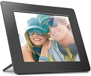 Aluratek 8 Inch LCD Digital Photo Frame with Auto Slideshow Using USB SD/SDHC (ADPF08SF) - Black
