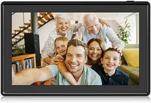 11.6 Inch 16GB WiFi Digital Picture Frame, 2.4GHz and 5GHz Dual Band WiFi, Touch Screen, 1366x768 IPS LCD Panel, Send Photos or Small Videos from Anywhere(Black)