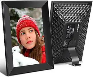 10.1 Inch WiFi Digital Picture Frame, Send Photos or Videos Instantly from Anywhere Via APP, Touch Screen, 1920X1200 Full HD IPS Display, 5GHZ WiFi, Built-in 16GB Storage
