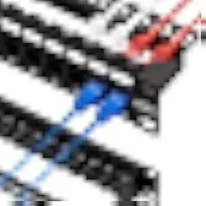 iwillink 10Gbps Patch Panel 24 Port, RJ45 Through Coupler Cat6 Patch Panel UTP 19-Inch 1U with Back Bar, Wallmount or Rackmount, Compatible with Cat5, Cat5e, Cat6 Cabling