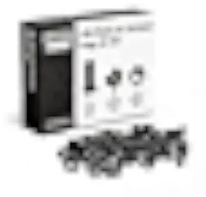 20-Pack of Black M6 Cage Nuts & Screws for Rack Mount Equipment Server 19 and 10 Cabinet, Patch Panel, Server Shelves Fixing & Installation Screws & Cage Nuts Wall Mount Server Network Enclosure