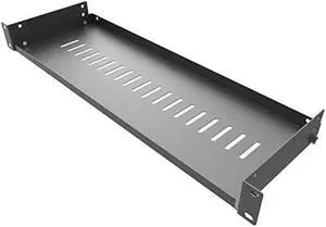 Jingchengmei 1U Disassembled Vented Cantilever Server Rack Mount Shelf 6(152mm) Depth for 19-Inch Network/AV Equipment Rack and Cabinet(1U6V)