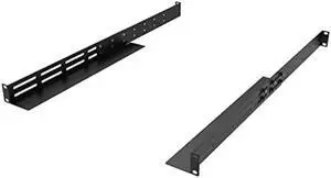 1U Universal Rack Mount Rails- 4-Post Server Rack Shelf Rail 16-29 inches Adjustable Depth for APC HP IBM DELL Compaq