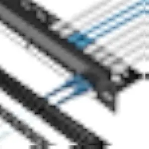 Rapink Patch Panel 24 Port Cat6 with Inline Keystone 10G Support, Pass-Thru Coupler Patch Panel UTP 19-Inch with Removable Back Bar, 1U Network Panel for Cat6, Cat5e, Cat5 Cabling