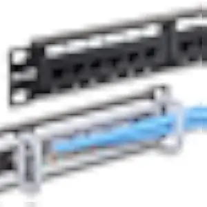 iwillink 24-Port Cat6 Patch Panel, 10Gbps RJ45 Keystone Network Panel for Rackmount or Wall Mount, Ideal for Gigabit Ethernet Connections