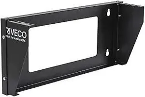 RIVECO 2U Wall Mount Rack for Network| Reinforced Heavy Load 66-99 LBS Small Server Racks Vertical & Horizontal Mounting for 19 inches IT & Studio Equipment.
