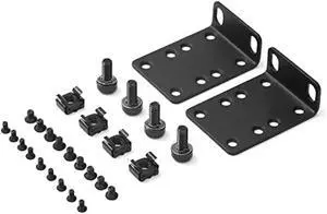Rack Mount Kit 19 Inch Large Compatibility Rack Ears for 17.3 Wide Cisco, D-Link, Dell PowerConnect, HP V1910, Linksys, and NETGEAR Switches