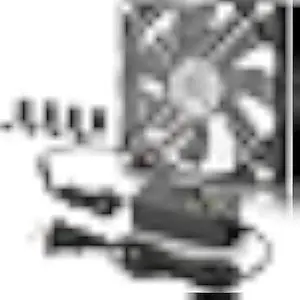 GDSTIME 120mm Computer Fan with AC Plug, 110V 120V 220V 240V AC-Powered Variable Speed Controller 4V-12V for Receiver Amplifier DVR Playstation Xbox Component Cooling Biltong Box Grow Tent Ventilation