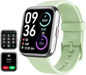 Smart Watch for Men Women(Call Receive/Dial), Alexa Built-in, 1.8 Touch Screen Fitness Tracker with Heart Rate Sleep Tracking, 100 Sports Modes, 5ATM Waterproof Smartwatch for Android iPhone