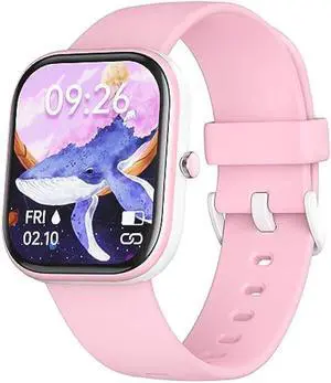 Fitness Tracker Watch for Kids, IP68 Waterproof Kids Smart Watch with 1.5 DIY Dials 19 Sport Modes, Pedometers, Heart Rate, Sleep Monitor, Great Gift for Boys Girls Teens 6-14