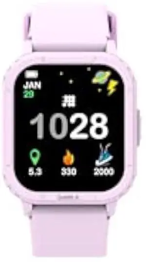 Cubitt Jr. Smartwatch Fitness Tracker for Kids and Teens with Games, Step Counter, Sleep Monitor, Heart Rate Monitor, Calculator, Activity Tracking, 1.75 AMOLED Touchscreen, Waterproof  Dusty Lilac