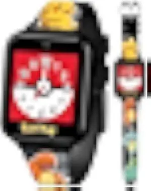 Accutime Pokémon Interactive Kids Smartwatch  Touchscreen Watch with Games, Camera, Voice Recorder, Step Tracker, Alarm & Timer  10 Pokémon Watch Faces, USB Rechargeable  Fits Wrists 5.5 to 8