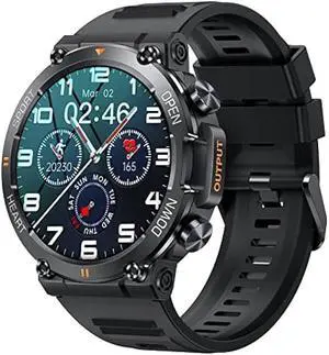 1.39 IPS Screen Smart Watches for Men Rugged Tactical Fitness Tracker with Call (Answer+Dial) Heart Rate SpO2 Sleep Monitor 120+ Sport Modes Waterproof Sport Smartwatch for Android iOS