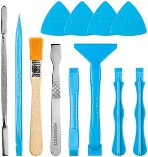 HowFixit Opening Pry Tools Kit with ESD Spudgers, Anti-Static Brush, Metal Spudger for Disassembling and Repair Laptop, Game Console, Computer