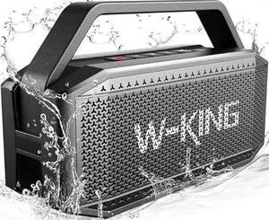 W-KING Portable Loud Bluetooth Speaker, 100W Max Waterproof Outdoor Speakers Bluetooth Wireless, IPX6 Party Big Large Speaker Boombox 2 Subwoofer-60W Exlarge Deep Bass Radiator/2 Pairing/40H/TF/AUX/EQ