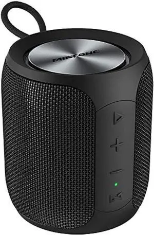 MIATONE QBOX - 16W Bluetooth Speaker IP67 Waterproof Speaker with Deep Bass, Portable Speakers for Beach Camping Accessories, Gifts for Men Fathers Him - Black