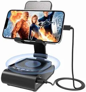 Gifts for Men,Cell Phone Stand with Wireless Bluetooth Speaker HD Surround Sound for Home and Outdoors with Bluetooth Speaker for Desk Compatible with iPhone for ipad,All Smartphones