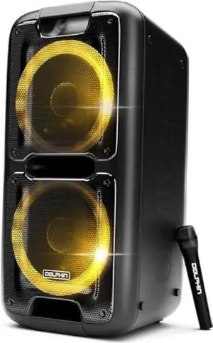 Party Speaker Dolphin Portable Bluetooth Speaker with Sound-Activated, TWS, Powerful X-Bass, Dual 10 Woofers, Long-Lasting Battery