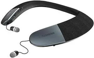 Avantree Torus Wearable Wireless Neck Speaker, Bluetooth 5.0, aptX HD, Low Latency, Personal Neckband Speakers with Retractable Earbuds, Superb Audio Quality, 3D Surround Stereo for Music TV (NB05)