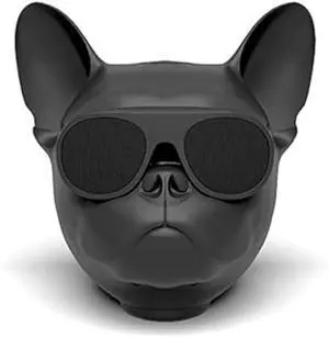 PUSOKEI Wireless French Bulldog Mini Outdoor Portable Speaker with Stereo Super Bass, Personalized Cool Speaker for Home Party, Cafe, Bar