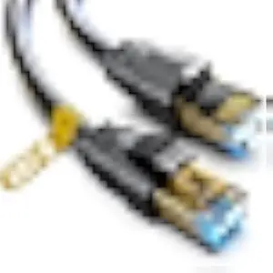 Cat 8 Ethernet Cable, 50ft Heavy Duty High Speed Internet Network Cable, Professional LAN Cable, 26AWG, 2000Mhz 40Gbps with Gold Plated RJ45 Connector, Shielded in Wall, Indoor&Outdoor
