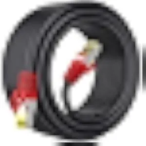 Cat 8 Ethernet Cable 50 ft,1.5ft 6ft 10ft 20ft 25ft 30ft 75ft 100ft 150ft 200ft Heavy Duty High Speed Network Internet Cable,26AWG 40Gbps 2000Mhz,Indoor&Outdoor Shielded RJ45 Cable
