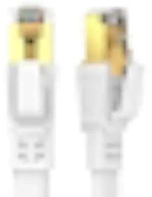 Cat8 Ethernet Cable 200FT, High Speed Outdoor & Indoor LAN Network Cable 40Gbps, 2000Mhz with Gold Plated RJ45 Connector - 60M