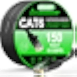 Cat 6 Ethernet Cable 150 ft, Indoor&Outdoor, High Speed 10Gbps Internet Network, Pure Copper Flat Ethernet Patch Cable Long, Computer LAN Cable with Clips & Straps for Router, Modem, PS4/5, Black